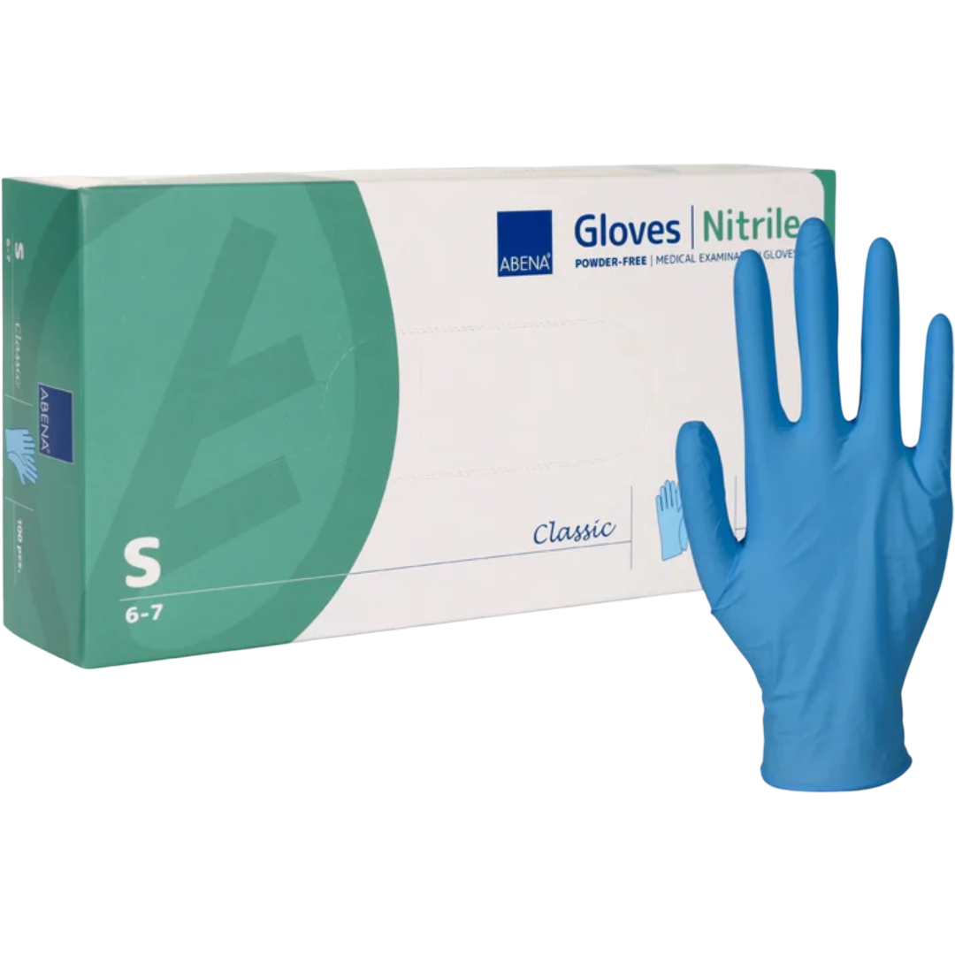 Gants Nitrile non poudrés Abena Small (taille 6/7)